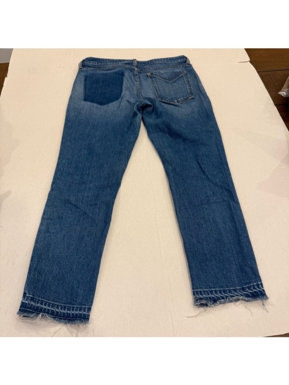 Derek Lam 10 Crosby Gia Mid-Rise Cropped Flare Jeans Blue Denim Size 28 Waist - Picture 5 of 14
